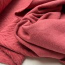 Kurzfloorfrottee Jacquard Stoff Ausbrenner rosenholz