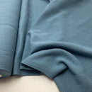 Musselin Stoff Double Gauze rauchblau Swafing Jenke