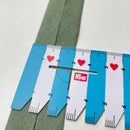 1 Meter Double Gauze Schrägband - 30mm - petrol