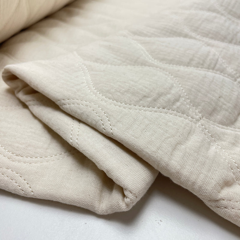 Jacken Doubleface Musselin Stepp Stoff Stepper offwhite