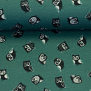 Swafing Woo Hoo Owls Jersey Stoff by Bienvenido Colorido