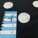 Viskose Stoff Webware Punkte Dots schwarz