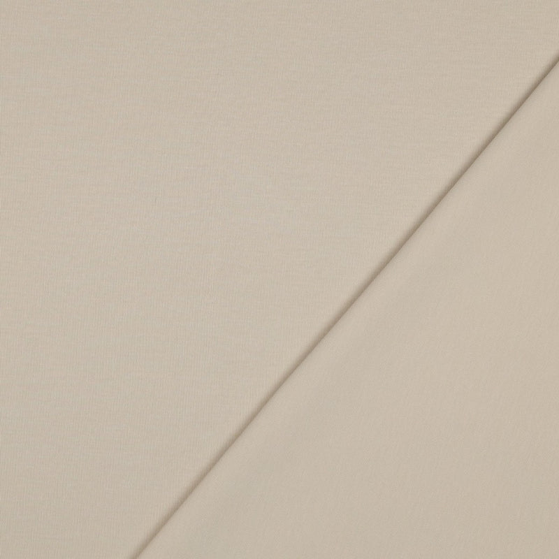 Cotton Interlock Jersey Stoff beige