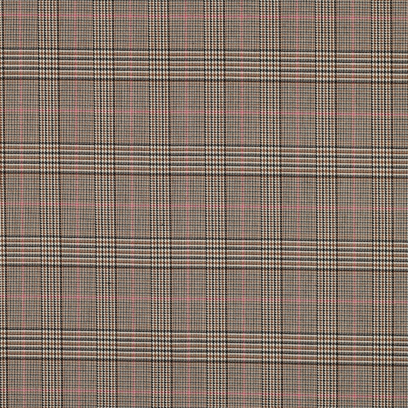 Tartan Check Bekleidungsstoff Stoff kariert beige rosa