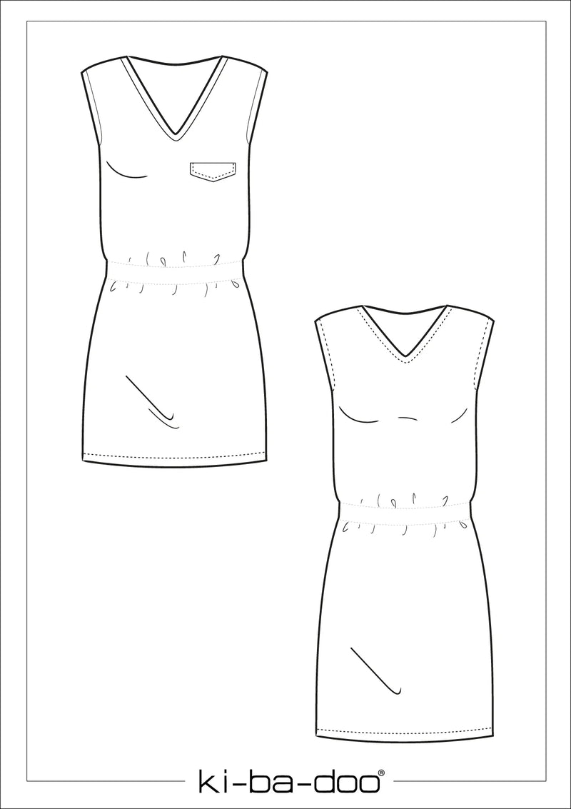 Papierschnittmuster Kibadoo Strandkleid Kleid