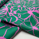 Nerida Hansen Cotton Satin Baumwolle Blumen grün