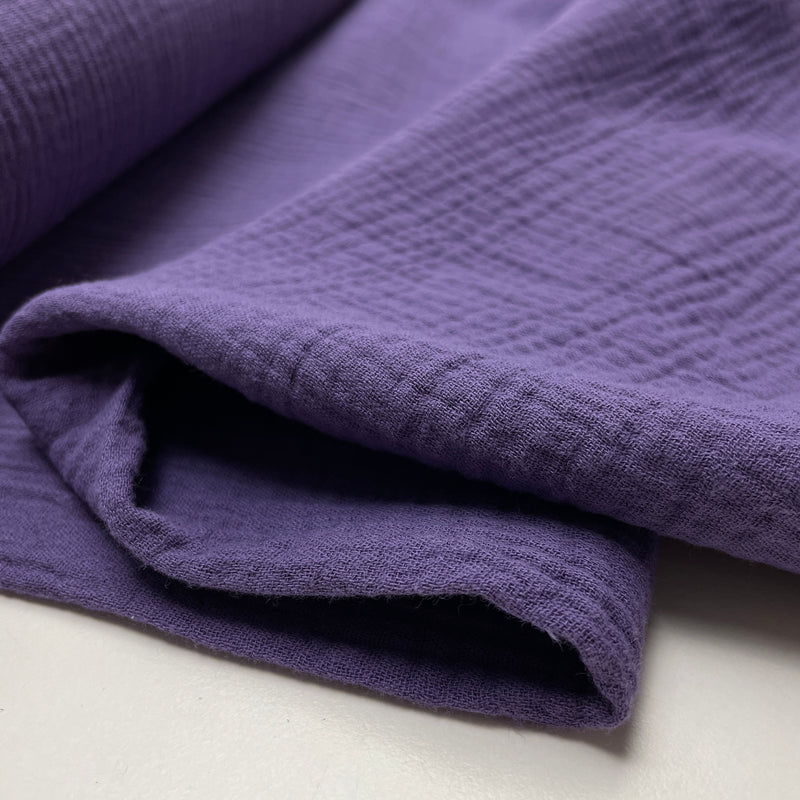 Musselin Stoff Double Gauze Baumwolle lila Swafing Jenke