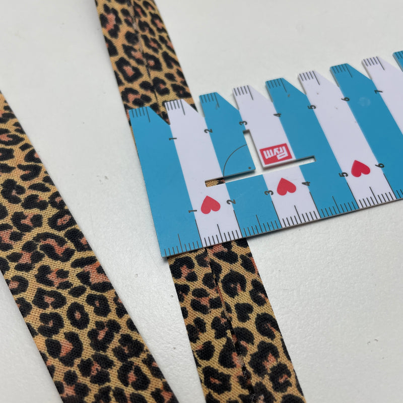 1 Meter Schrägband - 20mm - Leo