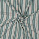 Musselin Double Gauze Baumwolle Streifen grün