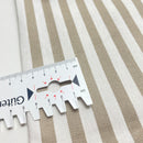 Denim Jeans leichte Baumwolle Stoff Streifen beige weiß