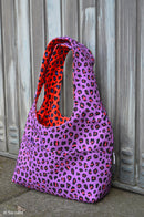Swafing Abby Canvas Stoff Leo Muster lila