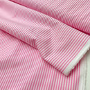 Cotton Baumwolle Webware Streifen rosa