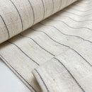 Swafing Landshut Leinen Viskose Stoff Streifen naturweiß schwarz