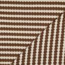 Strick Jacquard Stoff Streifen braun