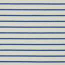 Kurzfloorfrottee Frottee Streifen weiß blau