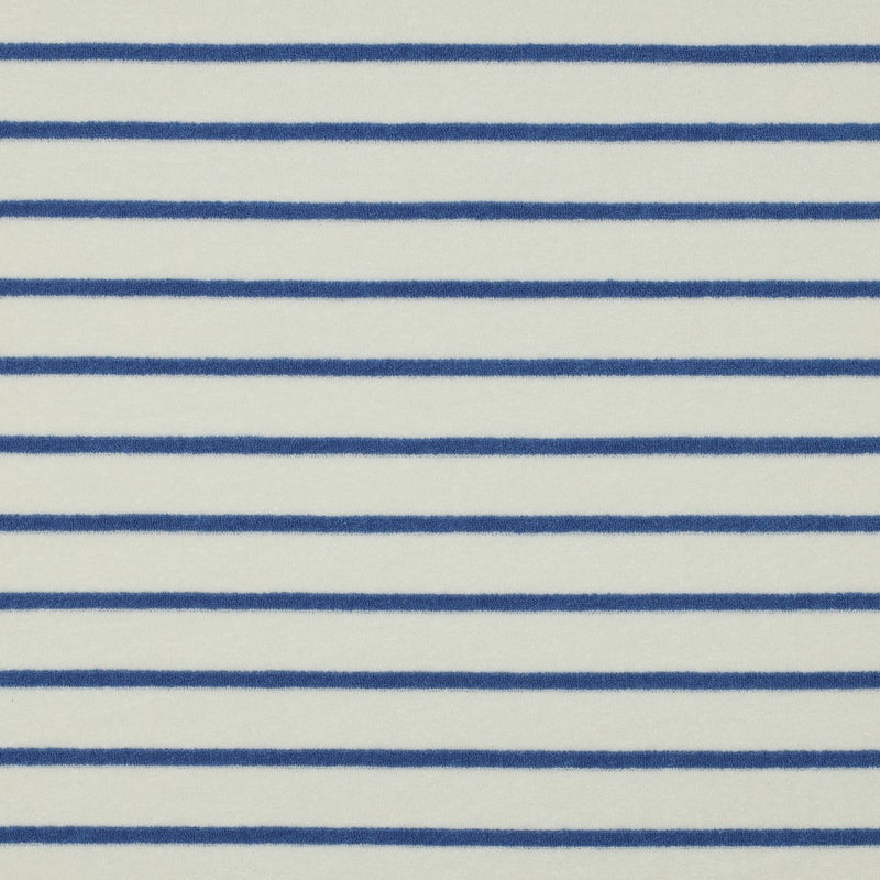 Kurzfloorfrottee Frottee Streifen weiß blau