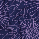 Nerida Hansen Baumwolle Blumen blau lila