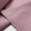 Waffelpiqué Stoff uni rosa Cotton Waffle