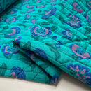 Jacken Doubleface Musselin Stepp Stoff Stepper petrol