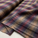 Baumwoll Flanell Stoff Swafing Maverick dunkelrot kariert