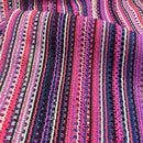 Strick Häkel Stoff Muster pink