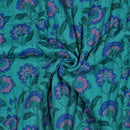 Jacken Doubleface Musselin Stepp Stoff Stepper petrol