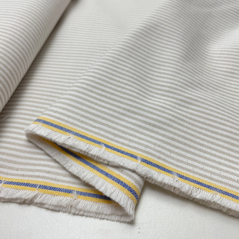 Westfalenstoffe Stoff Kyoto Baumwolle Streifen beige