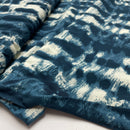 Viskose Stoff Webware Batik Muster blau