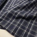 Baumwoll Flanell Stoff Swafing Maverick dunkelblau kariert