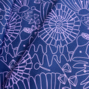 Nerida Hansen Baumwolle Blumen blau flieder