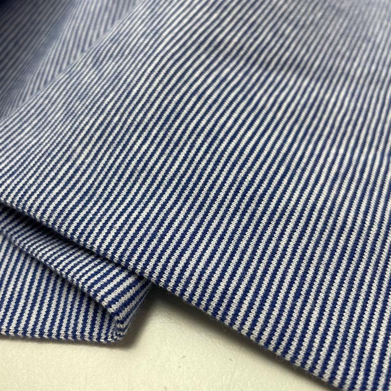Jersey Stoff Streifen blau/wei0 Swafing Bella