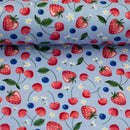 Swafing Fruits Baumwolle Stoff Kirsche