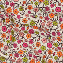 Poppy Jersey Stoff Blumen neon