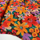 Swafing Ira Leinen Baumwolle Stoff Blumen Muster bunt