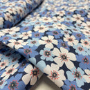 Swafing Lilly Baumwolle Stoff Blumen blau