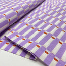 Handgefertigte Batik Baumwolle Muster flieder orange