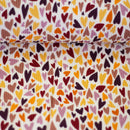 Swafing Mia Rippjersey Stoff Herzen beige