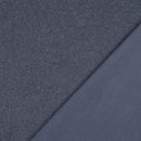 Teddy Stoff Jackenstoff mit Fleeceabseite blau