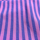 Dyed Baumwolle Stoff Streifen blau lila