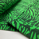 Musselin Stoff Double Gauze Zebra Muster grün