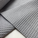 Waffelpiqué Stoff uni grau Cotton Waffle
