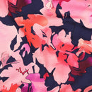 Poppy Jersey digital Stoff Blumen blau