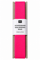 Schrägband Baumwolle Neon pink Rico Design