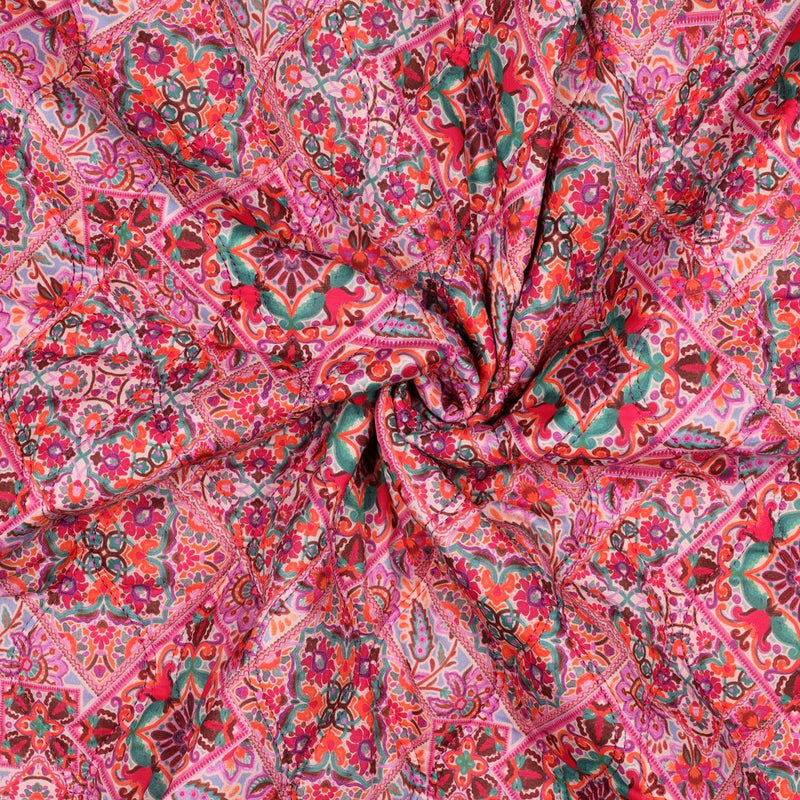 Jacken Baumwolle Voile Stepp Stoff Stepper pink