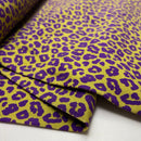 Swafing Cleopatra Jersey Stoff Leo Animalprint lila