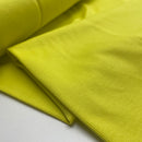 Rippjersey Stoff gelb uni