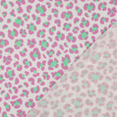 Musselin Stoff Double Gauze Baumwolle Leo rosa