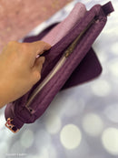 Samtstoff Deko Stoff Swafing Caracas beere