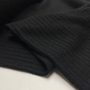 Viskose Strick Stoff schwarz