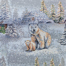 Swafing Sven Gobelin Stoff Wintermotiv grau